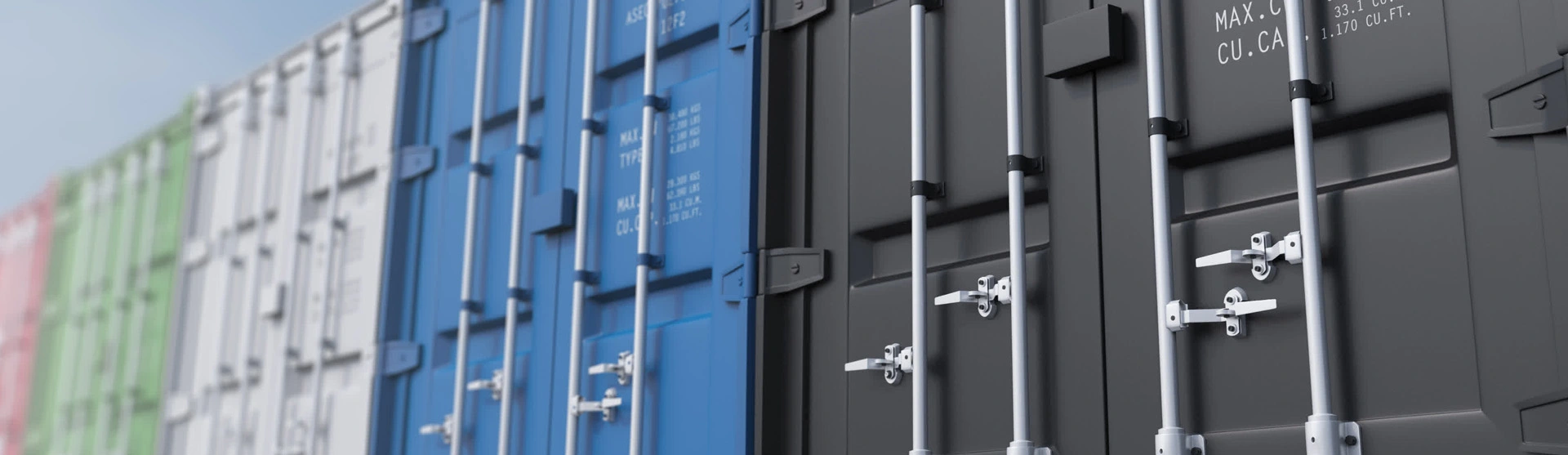 Commercial self storage containers at Self Storage Space Centres